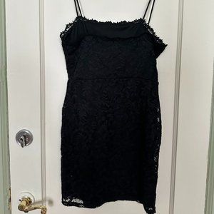 Miss Selfridge Black Body-con Lace Dress